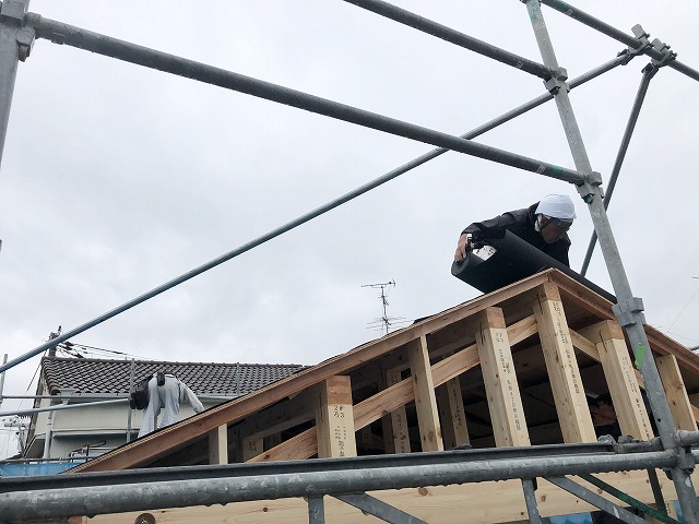棟上げ工事