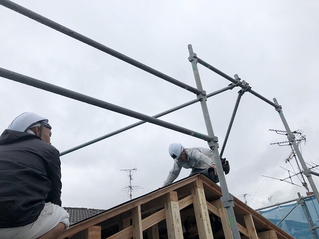 棟上げ工事