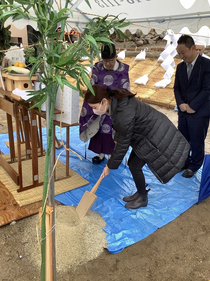 穿ち初め　建て替え　新築