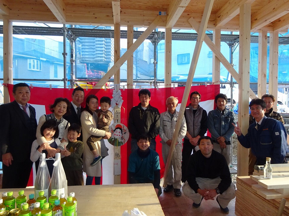 枚方市香里園町上棟工事　枚方市建て替え