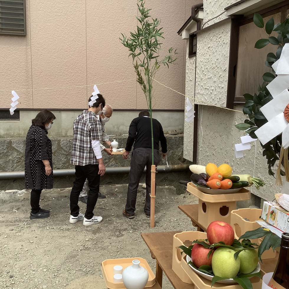 建て替え工事八幡市