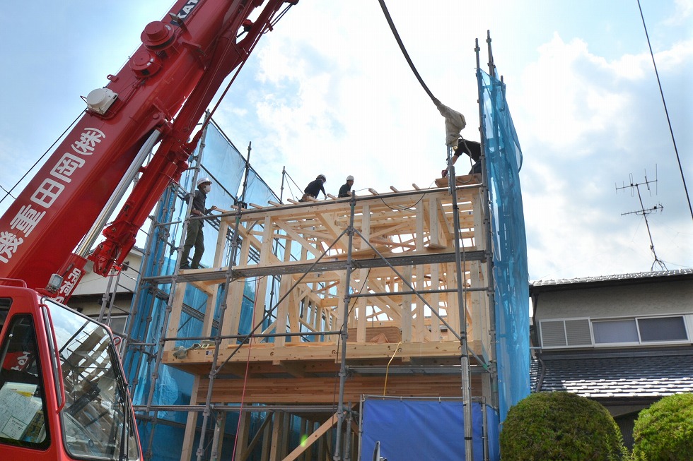 棟上げ工事