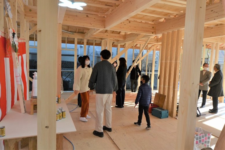 狩野様邸上棟式風景