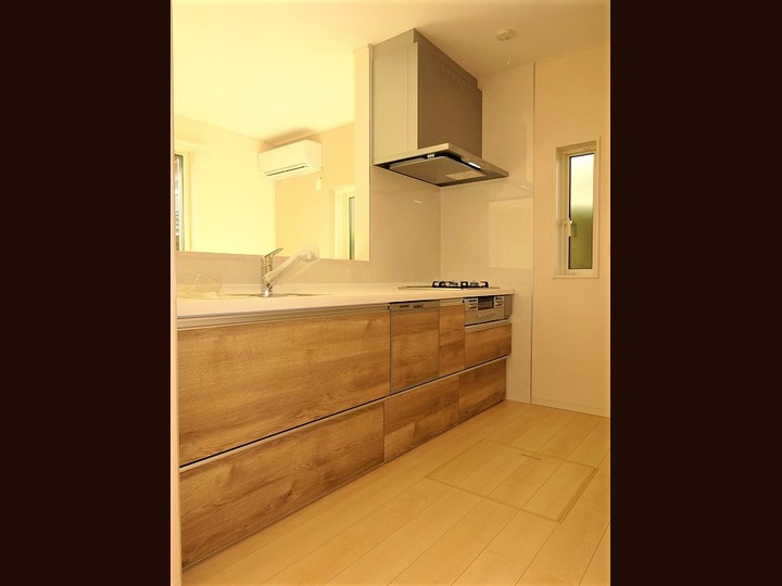 造作対面I型キッチン　