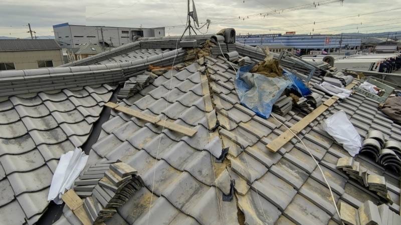 奥本様 棟瓦工事4