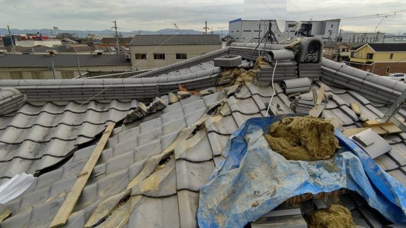 奥本様 棟瓦工事5