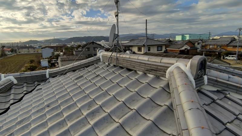 奥本様 棟瓦工事7