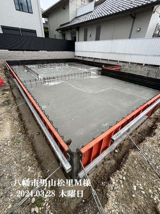 八幡市男山松里基礎写真10