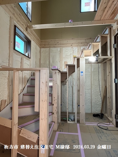 枚方市建替え注文住宅工事写真2