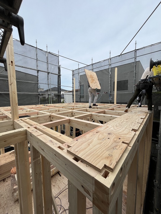 男山松里Ｍ様邸棟上げ10