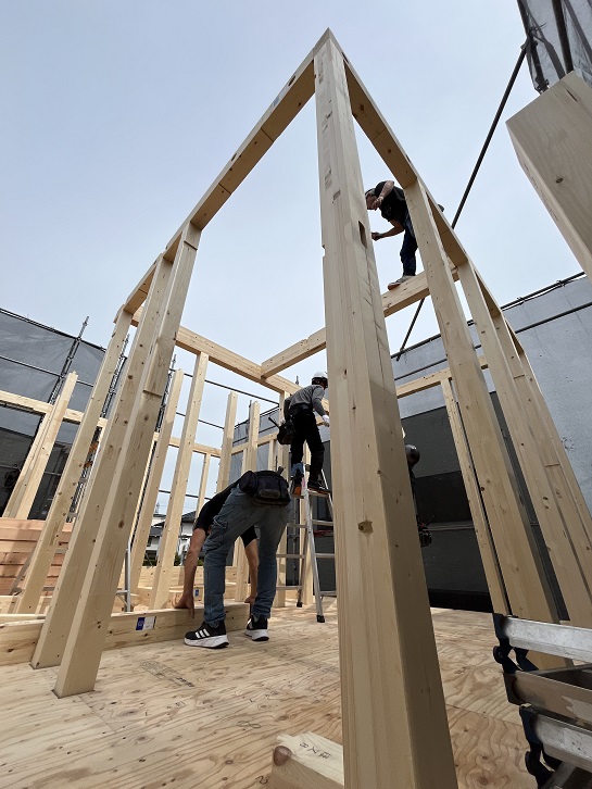 男山松里Ｍ様邸棟上げ12