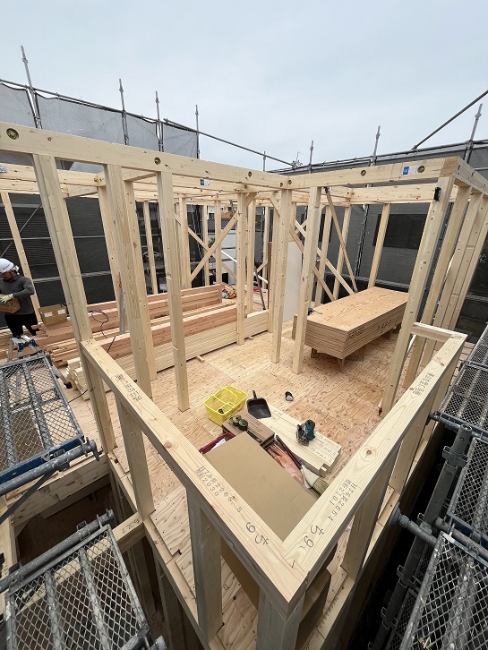 男山松里Ｍ様邸棟上げ15