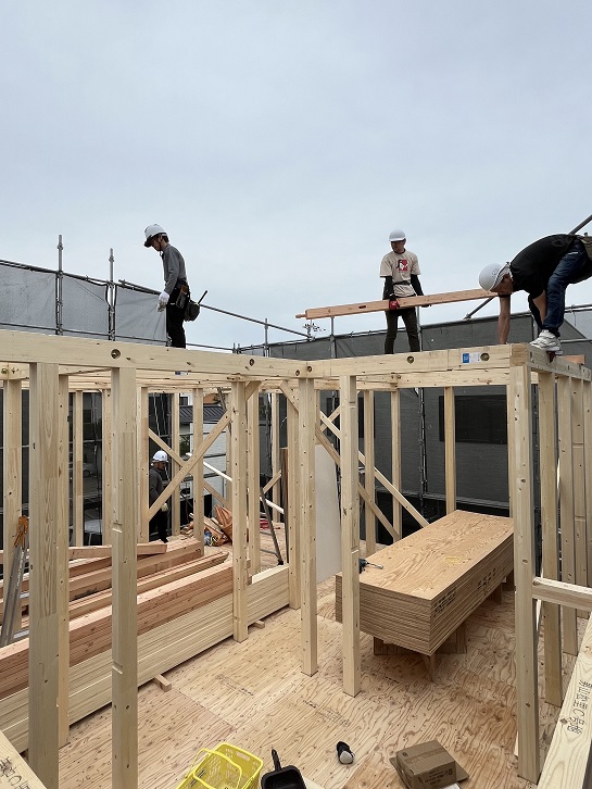 男山松里Ｍ様邸棟上げ17