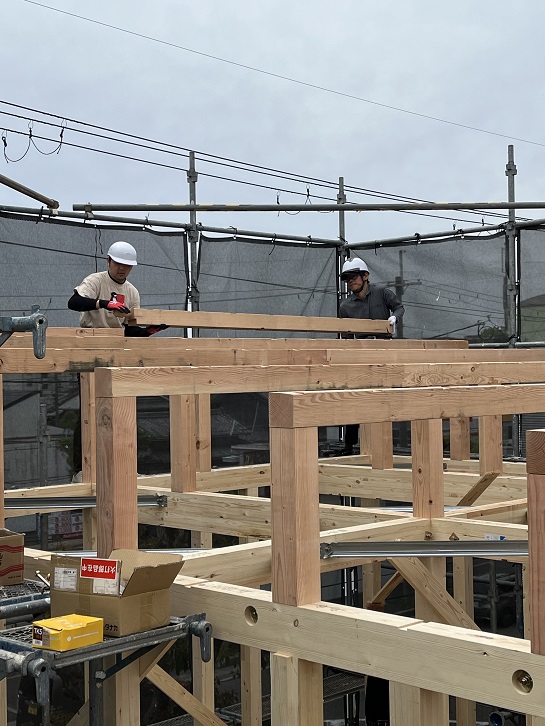男山松里Ｍ様邸棟上げ21