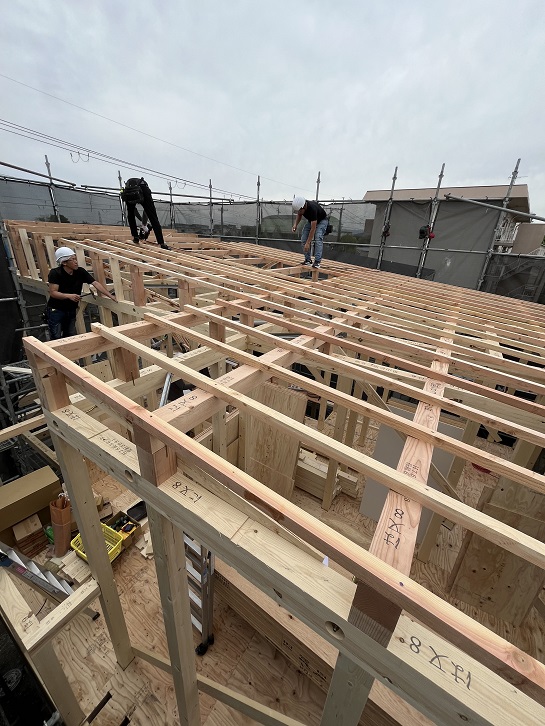 男山松里Ｍ様邸棟上げ24