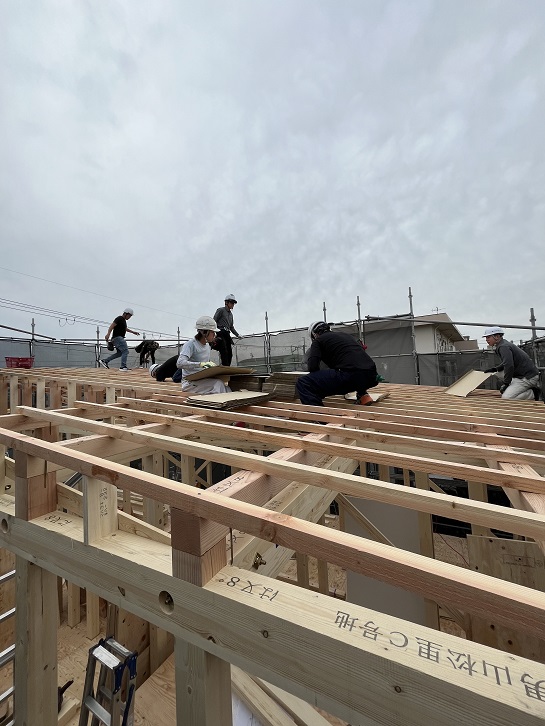 男山松里Ｍ様邸棟上げ25