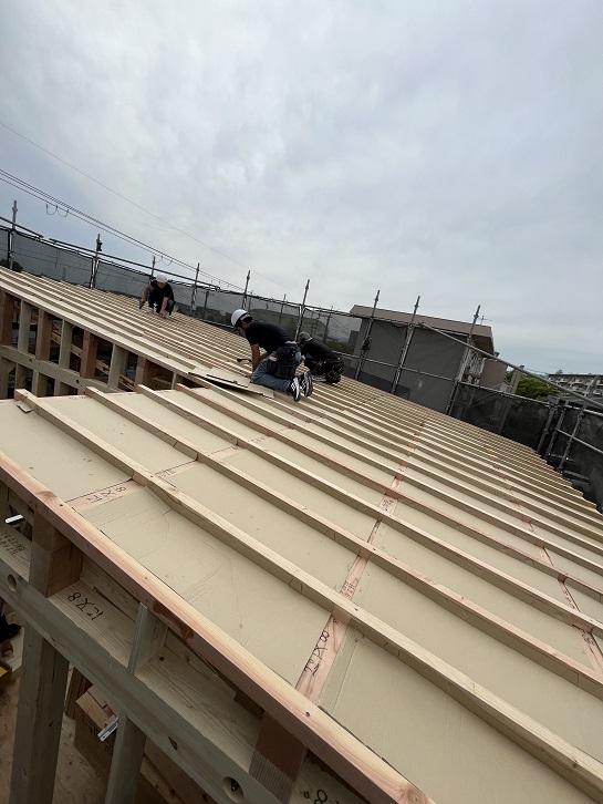 男山松里Ｍ様邸棟上げ27