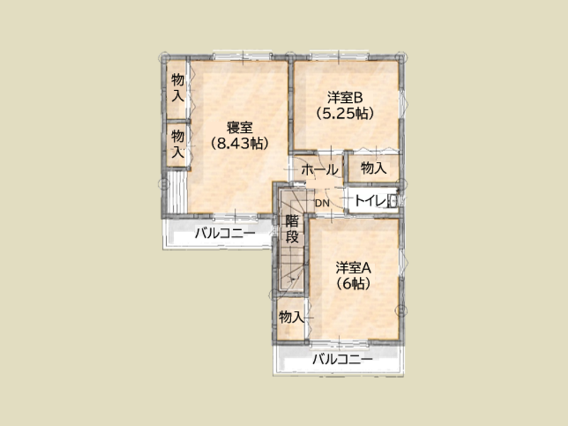 ２階間取り