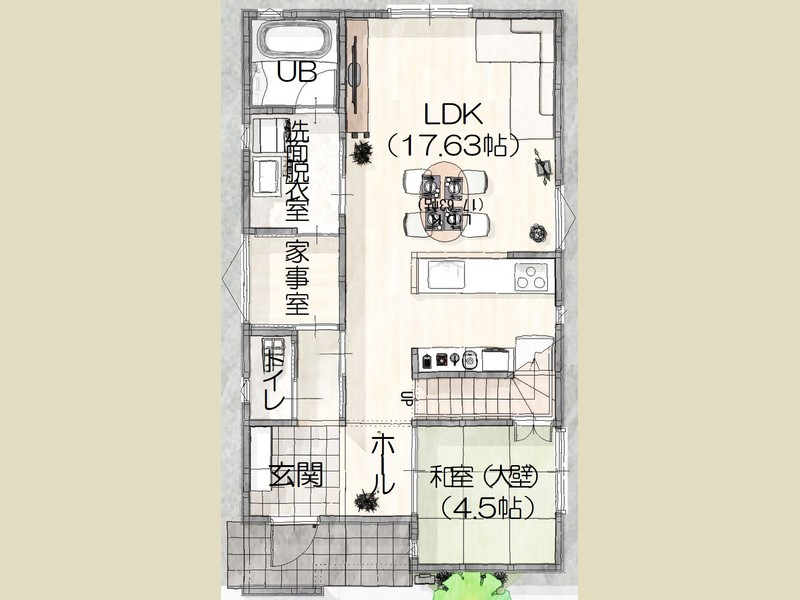参考プラン間取り１階