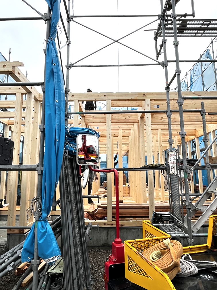 枚方市注文住宅N様邸棟上げ工事3