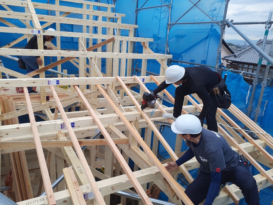 私部Y様邸の棟上げ工事14