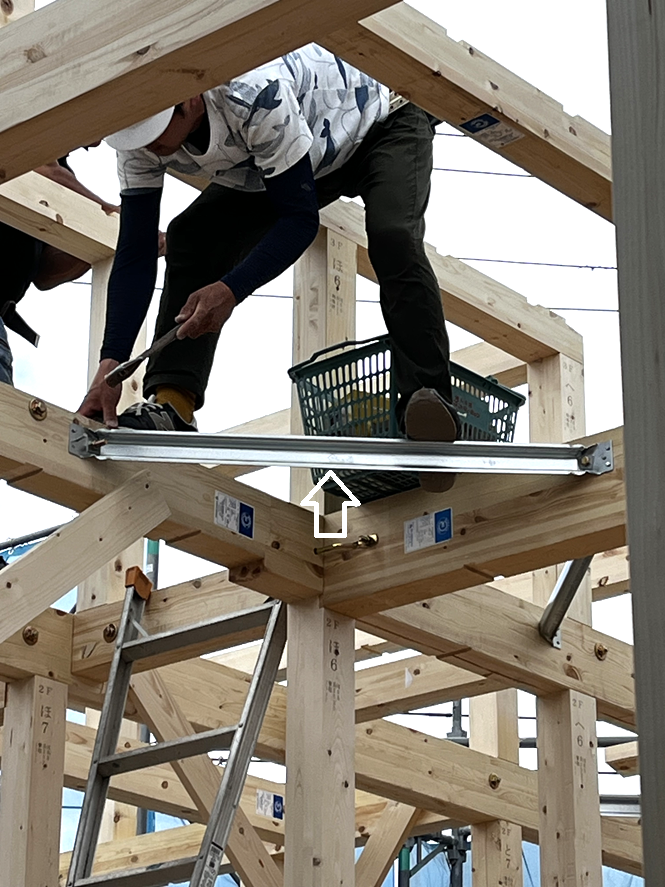 枚方市注文住宅F様邸の棟上げ工事20