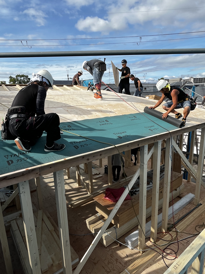 枚方市注文住宅F様邸の棟上げ工事27