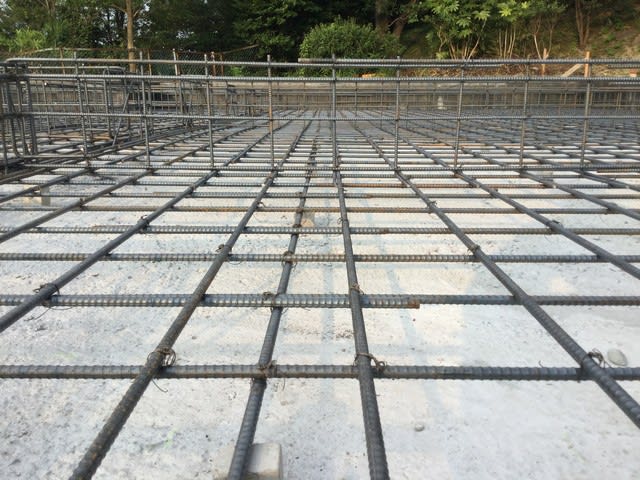 基礎工事配筋