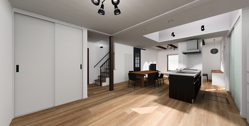 奈村工務店　壁紙　パース