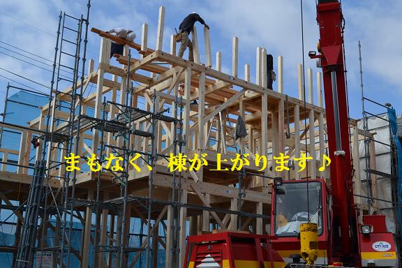 奈村工務店　上棟工事