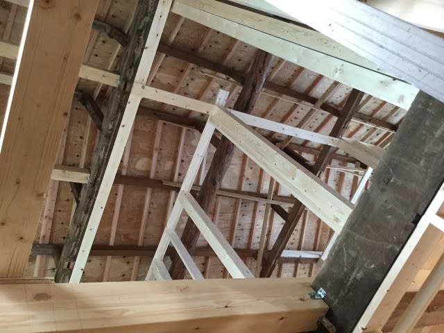 耐震補強工事　構造見学会　伊加賀寿町