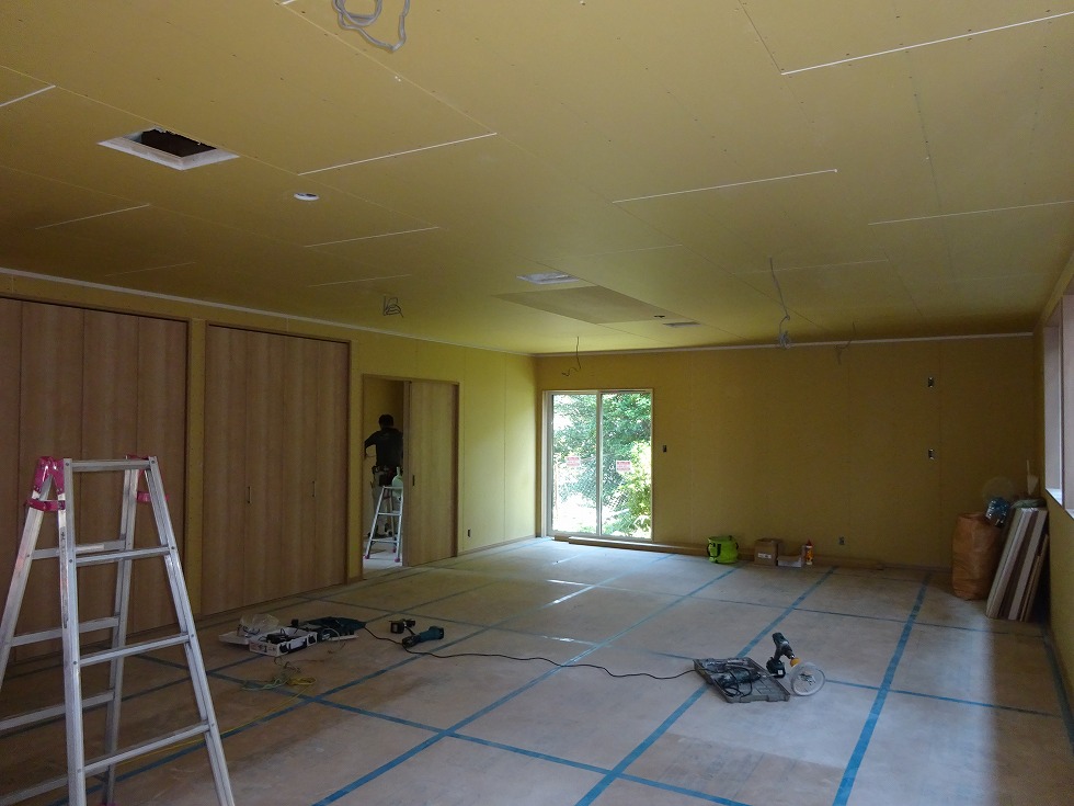 集会所建替　建て替え　ｸﾛｽ下地工事